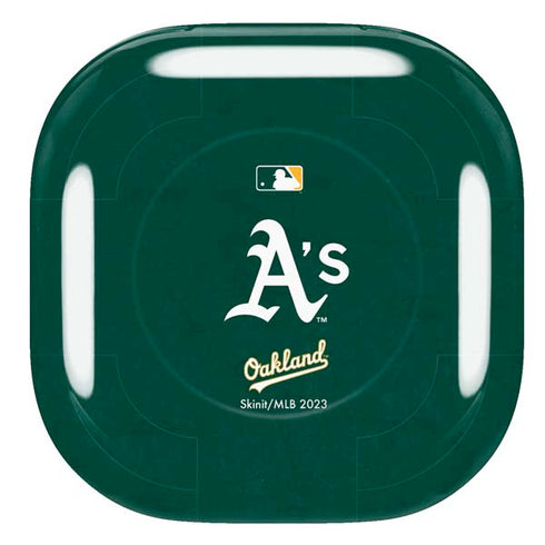 MLB Oakland Athletics - Solid Distressed Galaxy Buds Live Skin