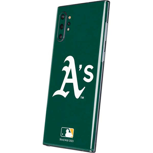 MLB Oakland Athletics - Solid Distressed Galaxy Note 10 Plus Skin
