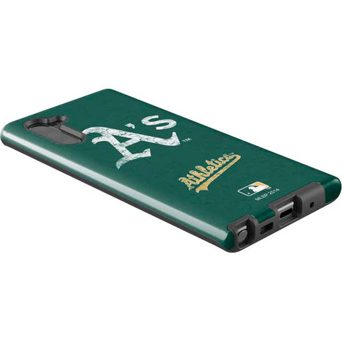 MLB Oakland Athletics - Solid Distressed Galaxy Note 10 Pro Case