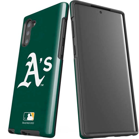 MLB Oakland Athletics - Solid Distressed Galaxy Note 10 Pro Case