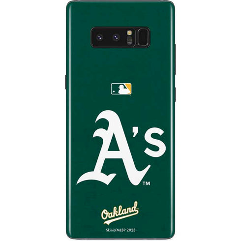 MLB Oakland Athletics - Solid Distressed Galaxy Note 8 Skin