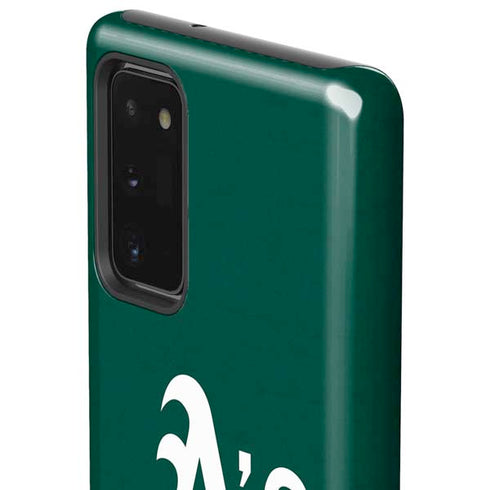 MLB Oakland Athletics - Solid Distressed Galaxy Note20 5G Pro Case