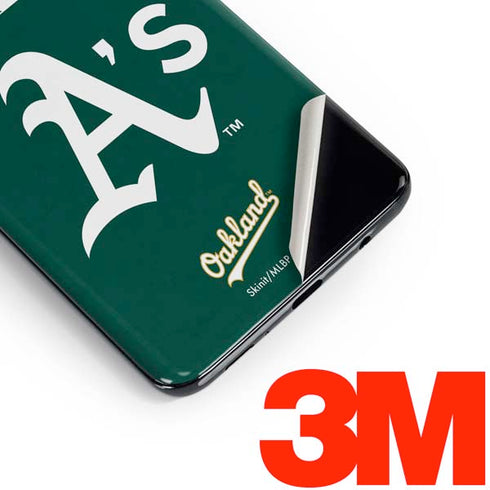MLB Oakland Athletics - Solid Distressed Galaxy S10 Skin
