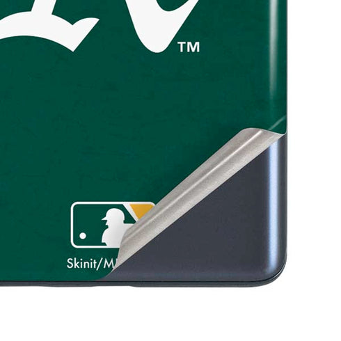 MLB Oakland Athletics - Solid Distressed Galaxy S20 Fan Edition Skin