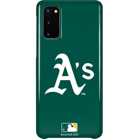 MLB Oakland Athletics - Solid Distressed Galaxy S20 Lite Case