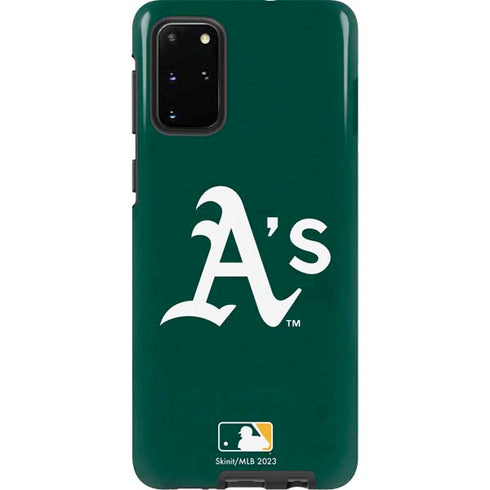 MLB Oakland Athletics - Solid Distressed Galaxy S20 Plus Pro Case