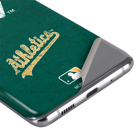 MLB Oakland Athletics - Solid Distressed Galaxy S20 Plus Skin