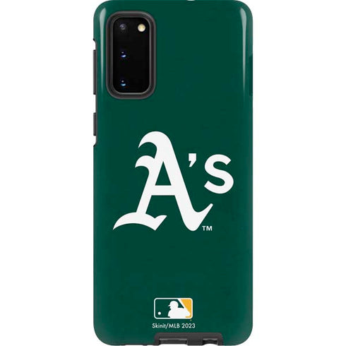 MLB Oakland Athletics - Solid Distressed Galaxy S20 Pro Case