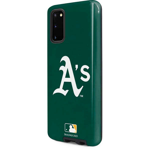 MLB Oakland Athletics - Solid Distressed Galaxy S20 Pro Case