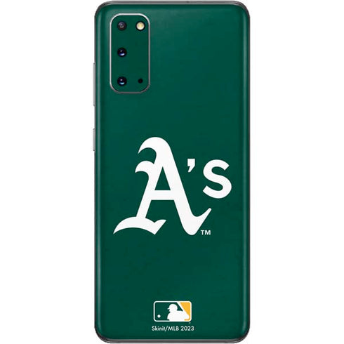 MLB Oakland Athletics - Solid Distressed Galaxy S20 Skin