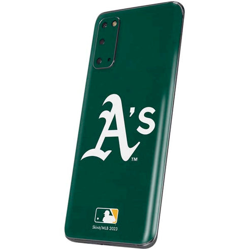 MLB Oakland Athletics - Solid Distressed Galaxy S20 Skin