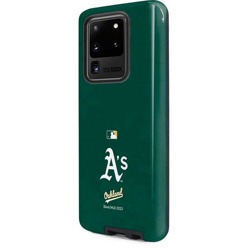 MLB Oakland Athletics - Solid Distressed Galaxy S20 Ultra 5G Pro Case