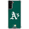 MLB Oakland Athletics - Solid Distressed Galaxy S21 FE Clear Case