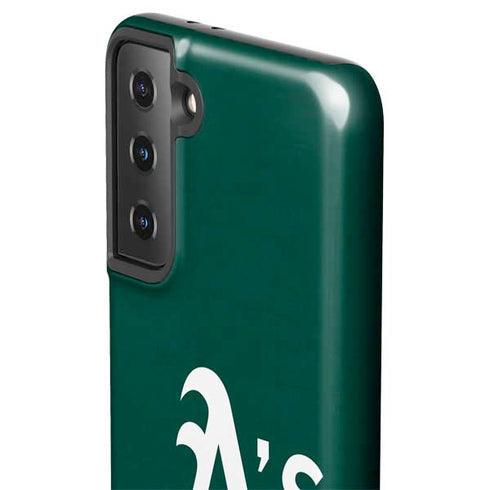MLB Oakland Athletics - Solid Distressed Galaxy S21 Plus 5G Pro Case
