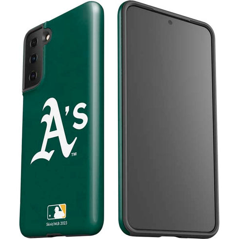 MLB Oakland Athletics - Solid Distressed Galaxy S21 Plus 5G Pro Case
