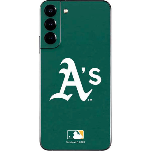 MLB Oakland Athletics - Solid Distressed Galaxy S22 Plus Skin