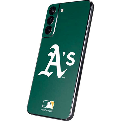 MLB Oakland Athletics - Solid Distressed Galaxy S22 Plus Skin