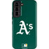 MLB Oakland Athletics - Solid Distressed Galaxy S22 Pro Case