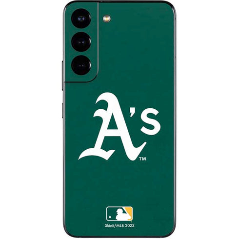 MLB Oakland Athletics - Solid Distressed Galaxy S22 Skin