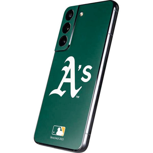MLB Oakland Athletics - Solid Distressed Galaxy S22 Skin