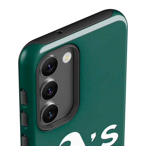 MLB Oakland Athletics - Solid Distressed Galaxy S23 Plus Pro Case