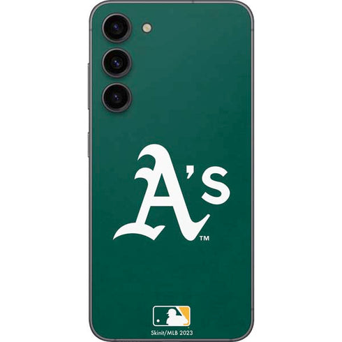 MLB Oakland Athletics - Solid Distressed Galaxy S23 Plus Skin