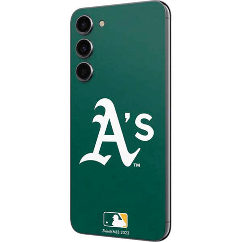 MLB Oakland Athletics - Solid Distressed Galaxy S23 Plus Skin