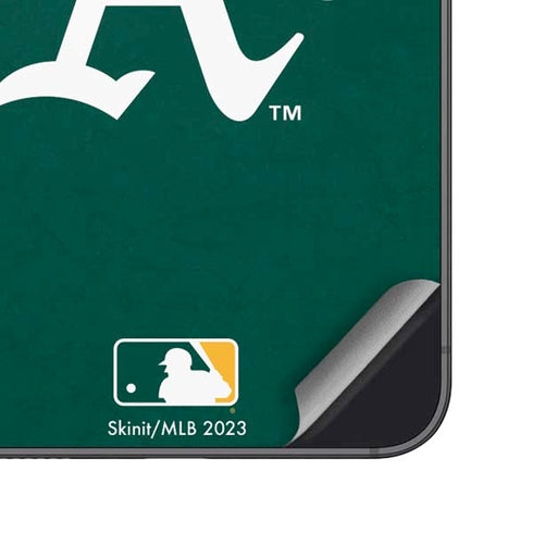 MLB Oakland Athletics - Solid Distressed Galaxy S23 Plus Skin