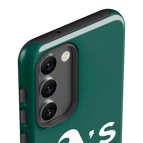 MLB Oakland Athletics - Solid Distressed Galaxy S23 Pro Case
