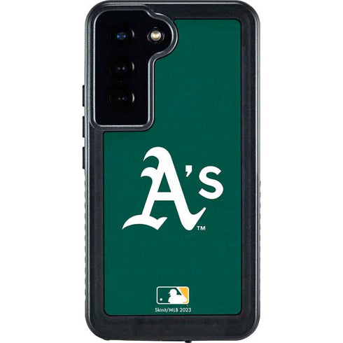 MLB Oakland Athletics - Solid Distressed Galaxy S23 Waterproof Case