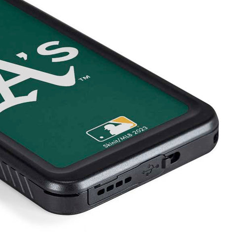 MLB Oakland Athletics - Solid Distressed Galaxy S23 Waterproof Case