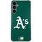 MLB Oakland Athletics - Solid Distressed Galaxy S24 Plus Clear Case