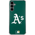 MLB Oakland Athletics - Solid Distressed Galaxy S24 Plus Clear Case