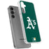 MLB Oakland Athletics - Solid Distressed Galaxy S24 Plus Clear Case