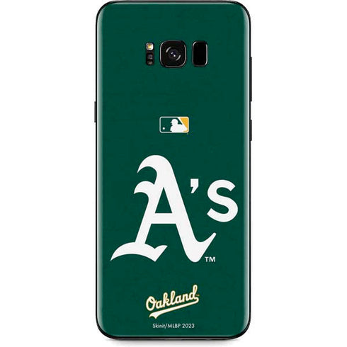 MLB Oakland Athletics - Solid Distressed Galaxy S8 Plus Skin