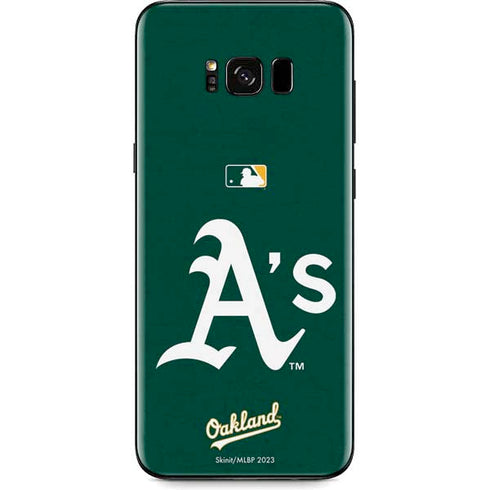 MLB Oakland Athletics - Solid Distressed Galaxy S8 Skin
