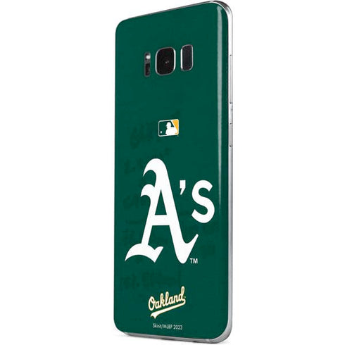 MLB Oakland Athletics - Solid Distressed Galaxy S8 Skin