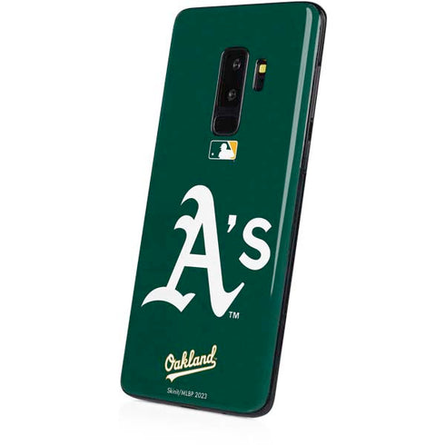 MLB Oakland Athletics - Solid Distressed Galaxy S9 Plus Skin