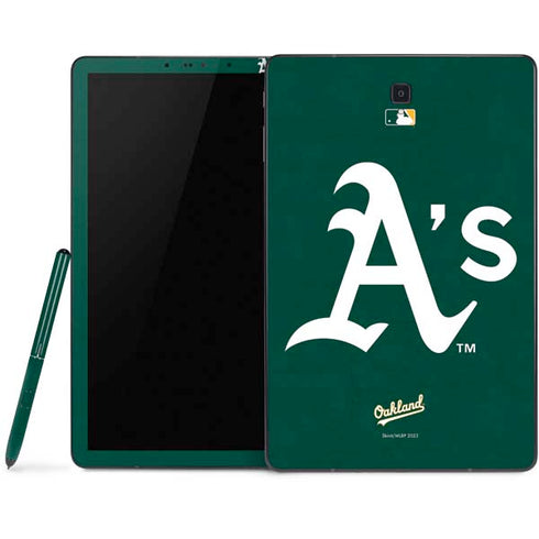 MLB Oakland Athletics - Solid Distressed Samsung Galaxy Tab Skin