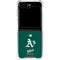 MLB Oakland Athletics - Solid Distressed Galaxy Z Flip5 5G Clear Case