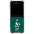 MLB Oakland Athletics - Solid Distressed Galaxy Z Flip5 5G Clear Case