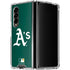 MLB Oakland Athletics - Solid Distressed Galaxy Z Fold4 5G Clear Case