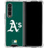 MLB Oakland Athletics - Solid Distressed Galaxy Z Fold4 5G Clear Case