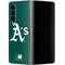 MLB Oakland Athletics - Solid Distressed Galaxy Z Fold4 5G Skin