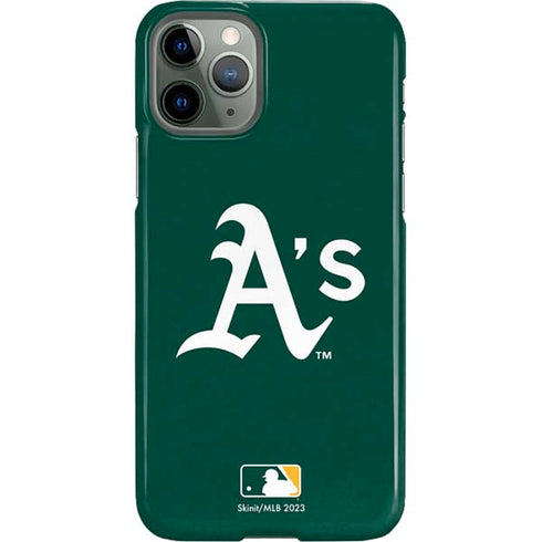 MLB Oakland Athletics - Solid Distressed iPhone 11 Pro Lite Case