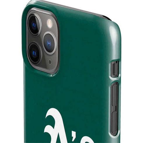 MLB Oakland Athletics - Solid Distressed iPhone 11 Pro Lite Case