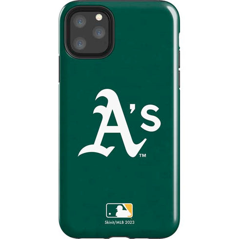 MLB Oakland Athletics - Solid Distressed iPhone 11 Pro Max Impact Case