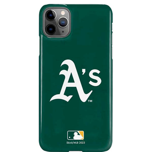 MLB Oakland Athletics - Solid Distressed iPhone 11 Pro Max Lite Case