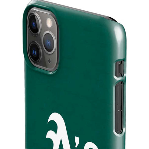 MLB Oakland Athletics - Solid Distressed iPhone 11 Pro Max Lite Case