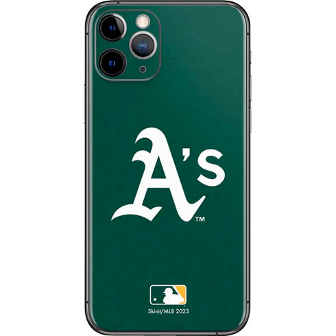 MLB Oakland Athletics - Solid Distressed iPhone 11 Pro Skin